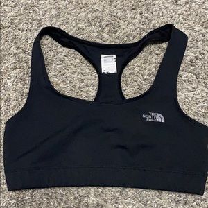 black north face sports bra